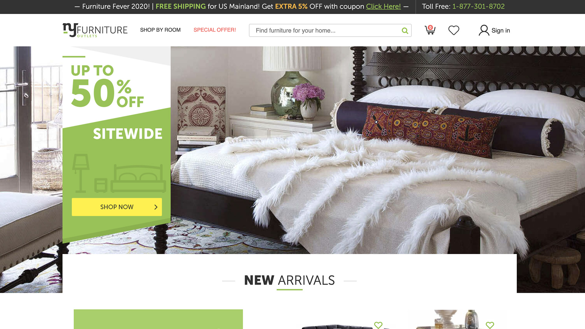Fully-Customizable Ecommerce for NY Furniture Outlets