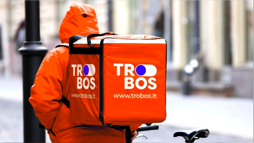 Trobos delivery on Vilius street