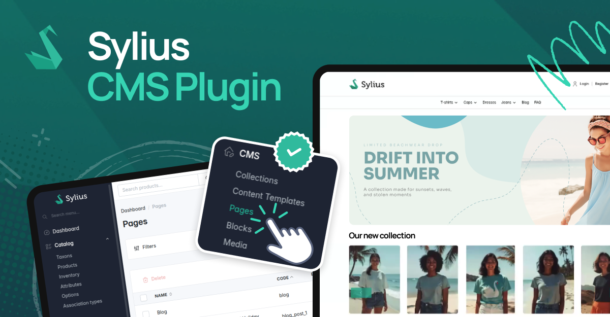 Longly awaited Sylius CMS Plugin!
