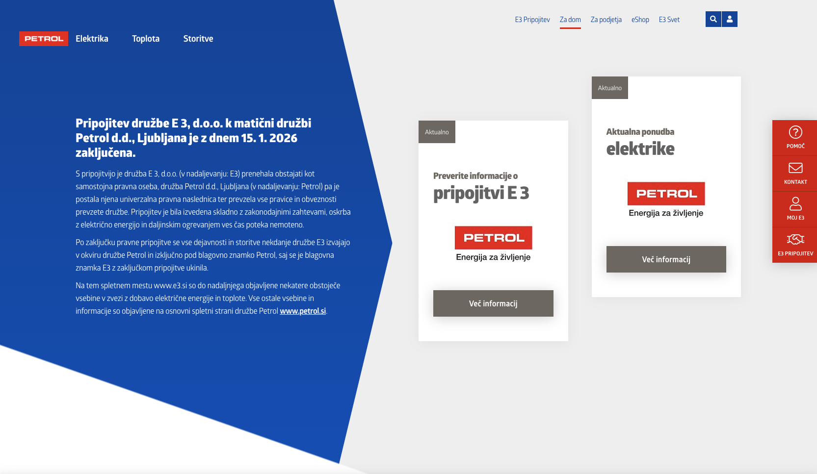 E3 – personalized customer experience for electricity eCommerce
